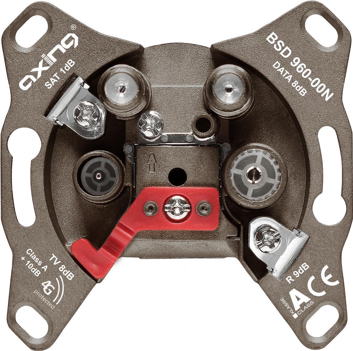 Axing BSD 960-00N R/TV+SAT Grau Steckdose (BSD96000N)