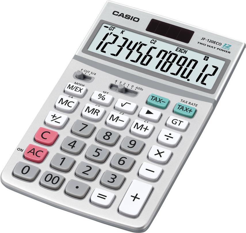 Casio JF-120ECO Desktop-Taschenrechner (JF-120ECO)