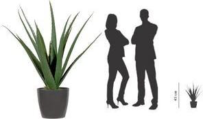 PAPERFLOW Kunstpflanze "Aloe Vera", Höhe: 450 mm Blätter: Polyethylen, Stamm: Kunststoff, - 1 Stück (PAALOE45)