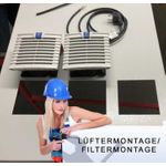 RESISTER Lüftermontage / Filtermontage in Dach/Boden/Türen/Seiten eines Schrankes (99MONLUE)