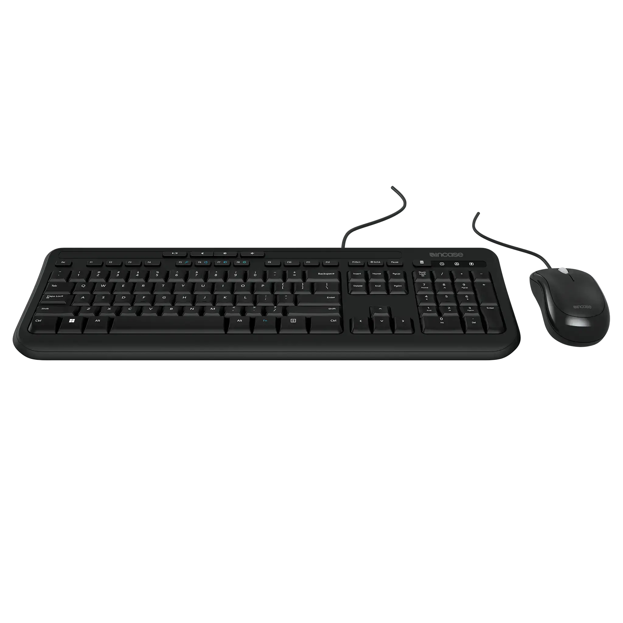 Incase Microsoft Wired Desktop 600 IT Layout Tastatur-und-Maus-Set Schwarz