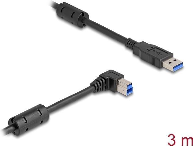 Delock 81110 USB 3.0 Kabel A Stecker auf B Stecker 90° rechts 3 m (81110)