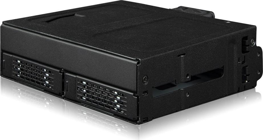 ICY DOCK ToughArmor MB105VP-B Mobile Rack 2x U.2/U.3 NVMe PCIe 4.0 für 5,25" Schwarz
