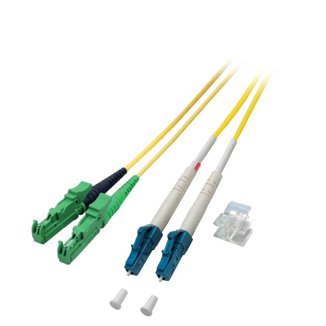EFB Elektronik O0937.25 Glasfaserkabel 25 m E-2000 (LSH) LC OS2 Gelb