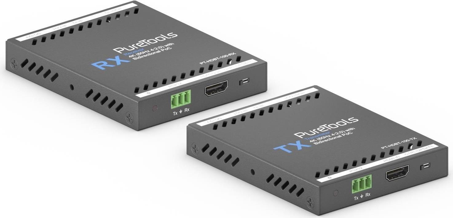 Purelink PureTools HDBaseT Extender Set, 4K HDMI (60Hz 4:2:0) mit bidirektiona PureTools (PT-HDBT-100)