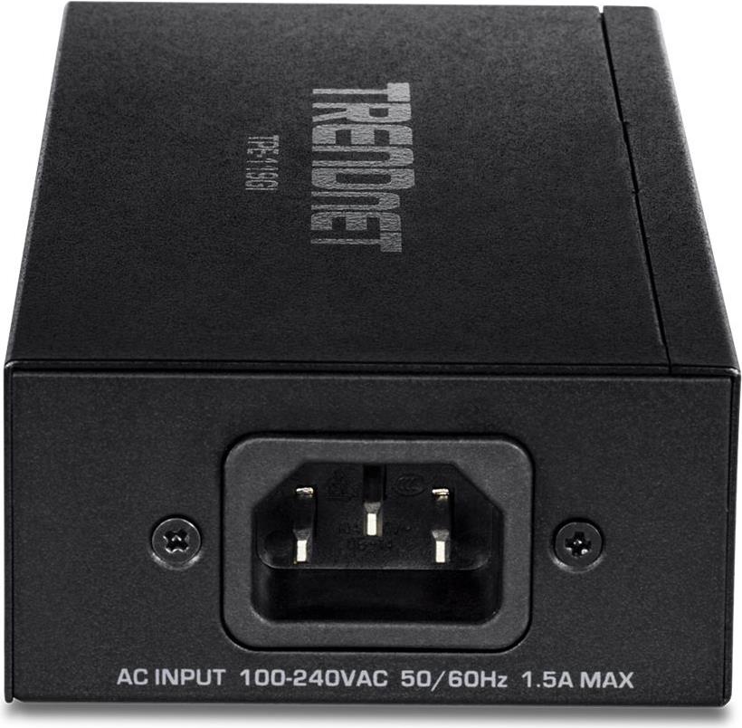 TRENDnet TPE-119GI Gigabit 4PPoE Power Injector 90W Schwarz