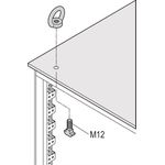 SCHROFF LIFTING EYES KIT M12 (4PCS/KIT) (23130072)