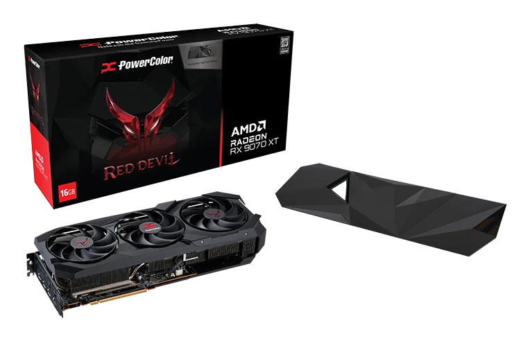 PowerColor Red Devil Radeon RX 9070 XT 16 GB GDDR6 OC SE Schwarz