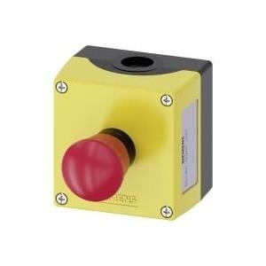 Siemens Pilztaster im Gehäuse Gelb Drehentriegelung SIRIUS ACT 3SU1801-0NA00-2AA2 1 St. (3SU1801-0NA00-2AA2)