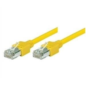 Dätwyler Patchkabel S/UTP, Cat 5e, gelb, 1,0 m hochflexibel, mit Hirosesteckern TM11 (71901Y)