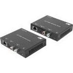 ACT AC7710 Audio-Extender-Set über CAT5e/6 mit DAC bis 300 m Schwarz
