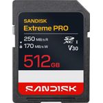 SanDisk Extreme PRO SDXC 512 GB Speicherkarte UHS-I V30 250/170 MB/s