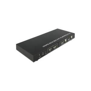 Delock DisplayPort KVM Switch 2 > 1 mit USB 2.0 und Audio (11367)