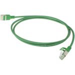 ACT Green 7 meter LSZH U/FTP CAT6A datacenter slimline patch cable snagless with RJ45 connectors (DC7707)