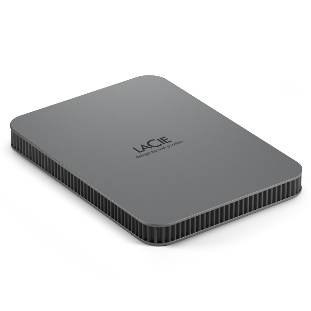 LaCie Mobile Drive Secure Externe Festplatte 2 TB USB-C Space-grau
