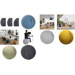 ALBA Sitzball "MHBALL", khaki Sitzdurchmesser: 650 mm, Innenball aus PVC, Bezug: Polyester - 1 Stück (MHBALL K)