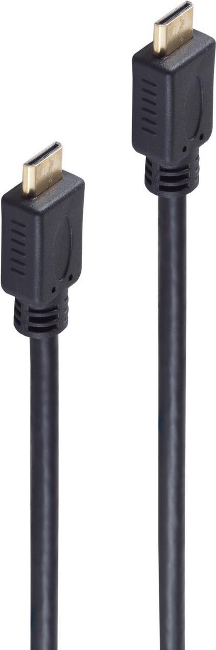 shiverpeaks BASIC-S HDMI Mini-Kabel, C-Stecker - C-Stecker 3.0 m, vergoldete Kontakte, für Full-HD Qualität (4096 x (BS77473-1)