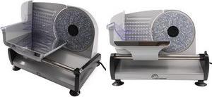 Little balance Allesschneider Easy Cut Keramik, grau elektrischer Aufschnittschneider, Klingen aus rostffreiem - 1 Stück (LB 8702)