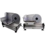 Little balance Allesschneider Easy Cut Keramik, grau elektrischer Aufschnittschneider, Klingen aus rostffreiem - 1 Stück (LB 8702)