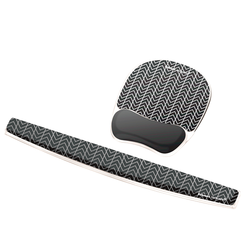 Fellowes Photo Gel Handgelenkpolsterkissen für Tastatur Chevron