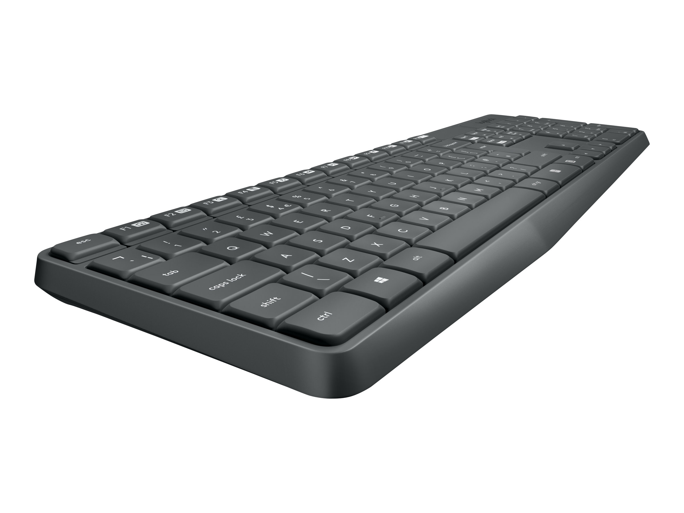 Logitech MK235 Tastatur- und Maus-Set Kabellos Grau