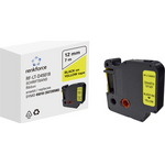 Schriftband Renkforce RF-LT-D45018 Kompatibel ersetzt DYMO D1 - 45018 12 mm Bandfarbe: Gelb Schriftfarbe: Schwarz 7 m (RF-6027802)