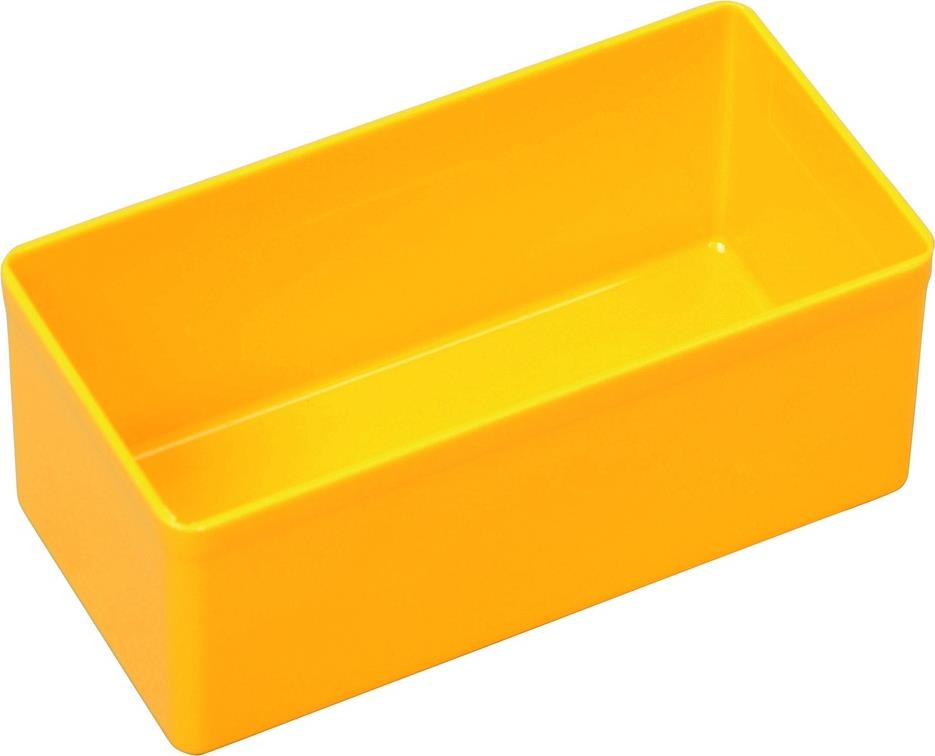 Allit EuroPlus Insert 45/2. Produkttyp: Aufbewahrungsbox, Produktfarbe: Gelb, Form: Rechteckig. Breite: 54 mm, Tiefe: 108 mm, Höhe: 45 mm (456301)
