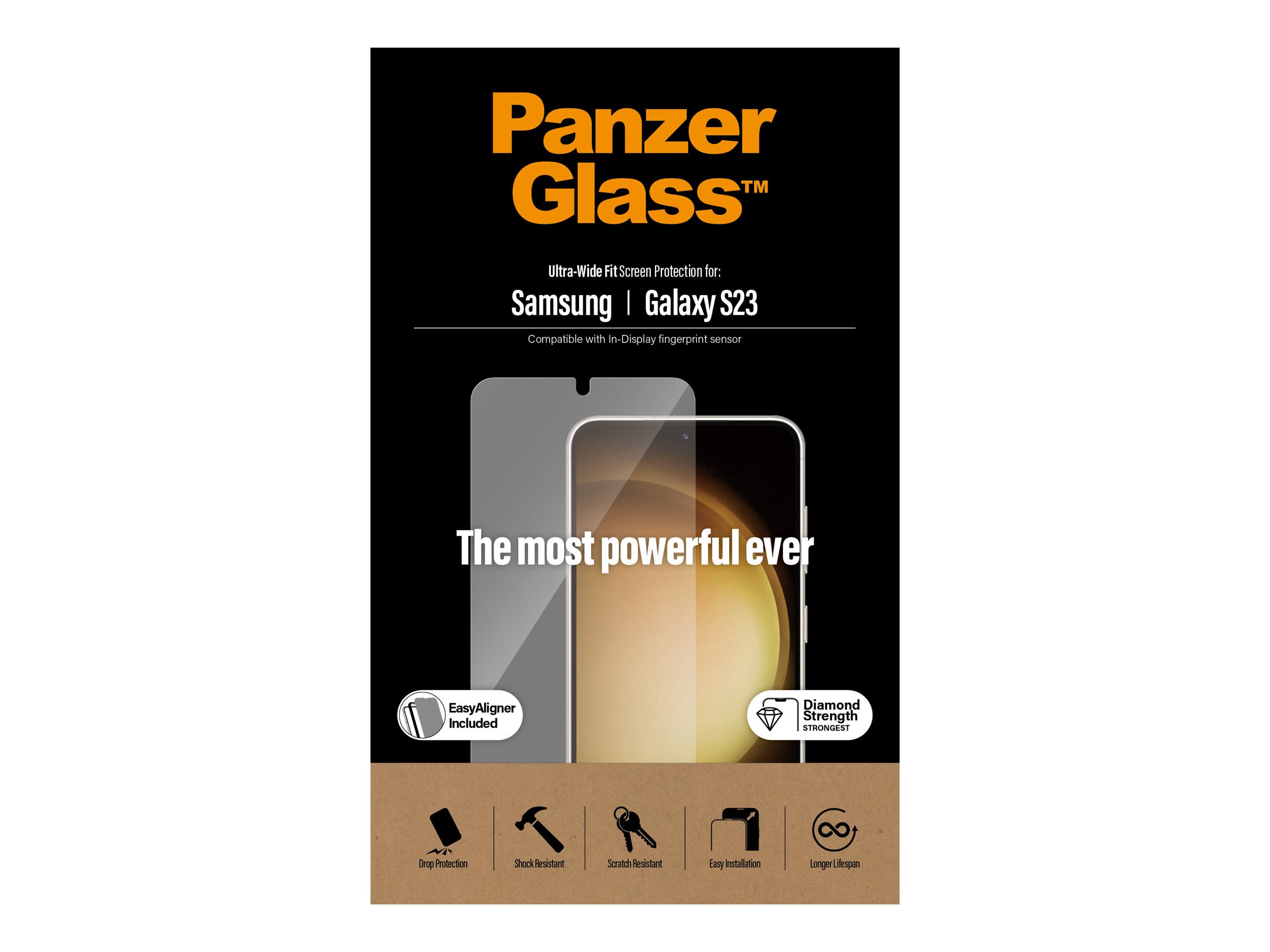 PanzerGlass Ultra-Wide Fit Displayschutz Samsung Galaxy S23 Transparent