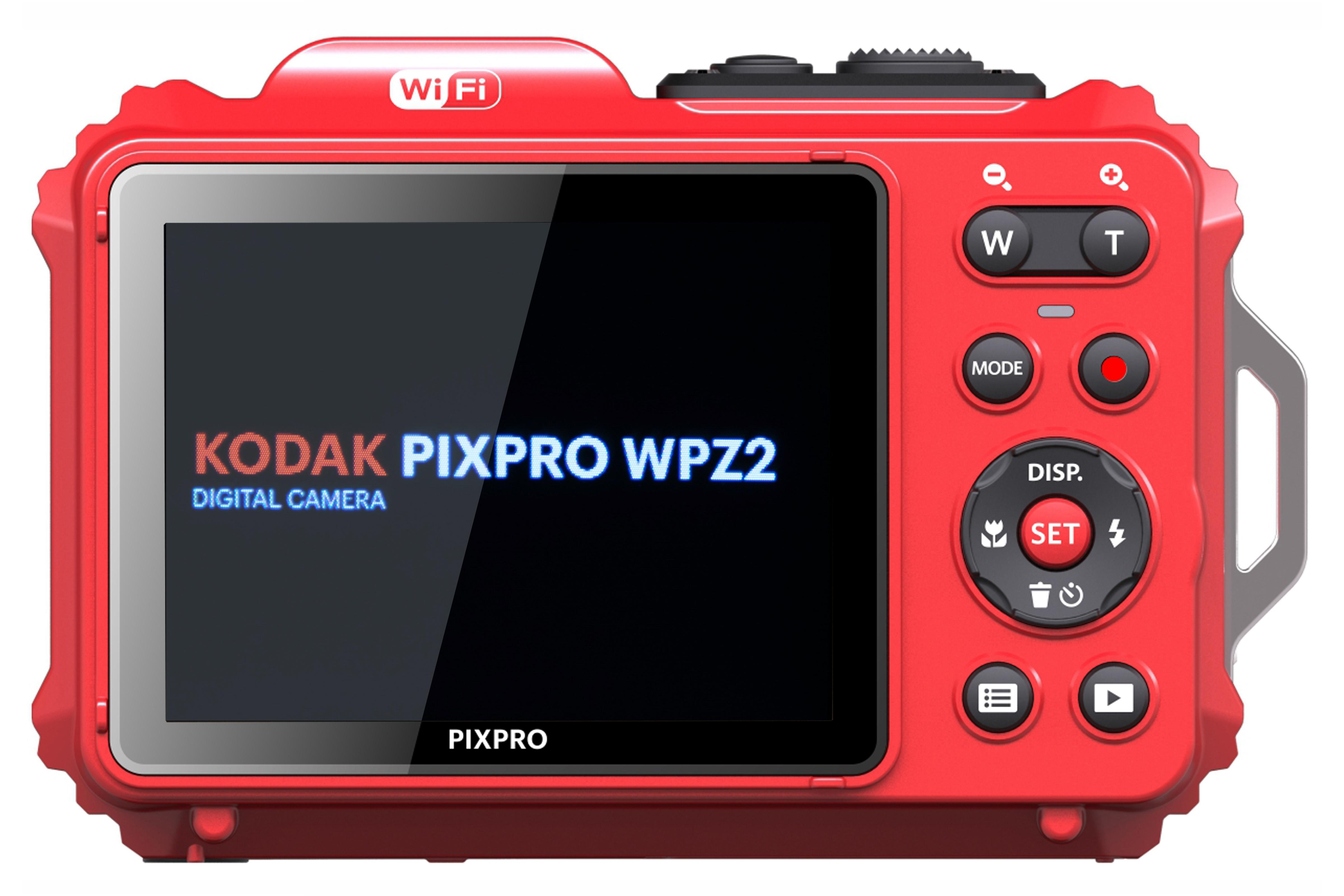 Kodak PixPro WPZ2 Unterwasser-Digitalkamera 16,76 MP 4x Zoom 2.7" Rot