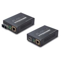 Planet Medienkonverter GTP-805A, 1x 1000/100/10 Mbit/s (RJ45) mit PoE 802.3af, 1x SFP Slot 1000/100 Mbit/s Zur Konvertierung von Gigabit Ethernet auf Kupferleitungen in LWL und umgekehrt (GTP-805A)