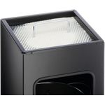 DURABLE Papierkorb Metall 17L eckig mit Ascher 1 ST 333101