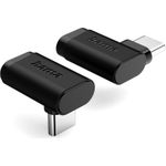 Hama USB-C-Winkeladapter 90°, USB 3.2 Gen2, 10 Gbit/s, 5 A, 240 W, 2er Set (00200359)