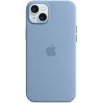 APPLE iPhone 15 Plus Silicone Case with MagSafe - Winter Blue (MT193ZM/A) (geöffnet)