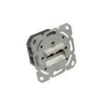 Netzwerkdose Cat. 6, 2xRJ45, geschirmt, vertikale Kabelzuführung, ohne Zentralstück/-Abdeckrahmen, Good Connections (GC-N0052)