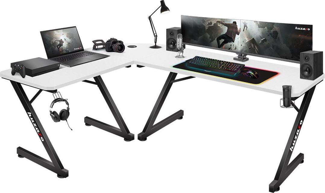 GAMING DESK HUZARO HERO 7.0 WHITE (HZ-Hero 7.0 White)