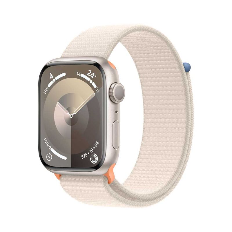 APPLE Watch Series 9 GPS 45mm Starlight Aluminium Case with 