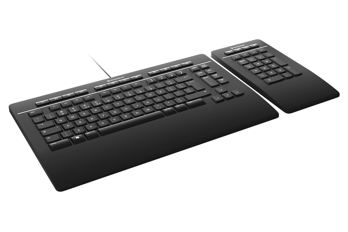 3Dconnexion Keyboard Pro with Numpad QWERTZ Deutsch Schwarz