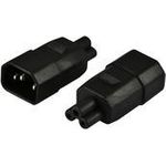 Netzkabel 220V Adapter (C14) Stecker -> IEC 320-C5 (Mickey) (Adap-C14-IEC320-C5)