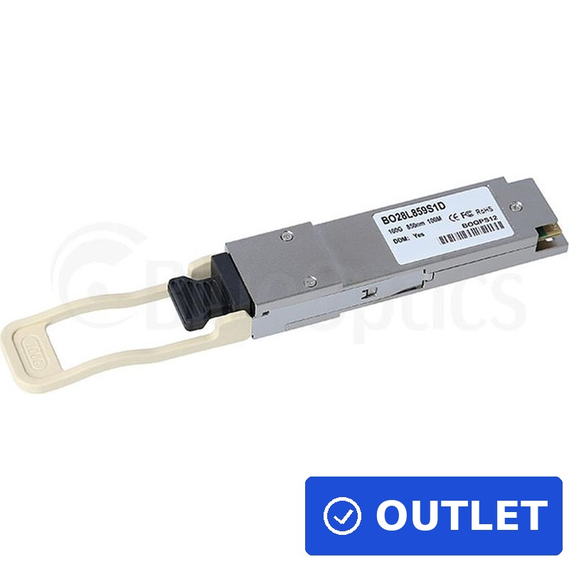 Alcatel-Lucent QSFP-100G-SR4 kompatibler BlueOptics QSFP28 BO28L859S1D (QSFP-100G-SR4-AL-BO) (B-Ware)
