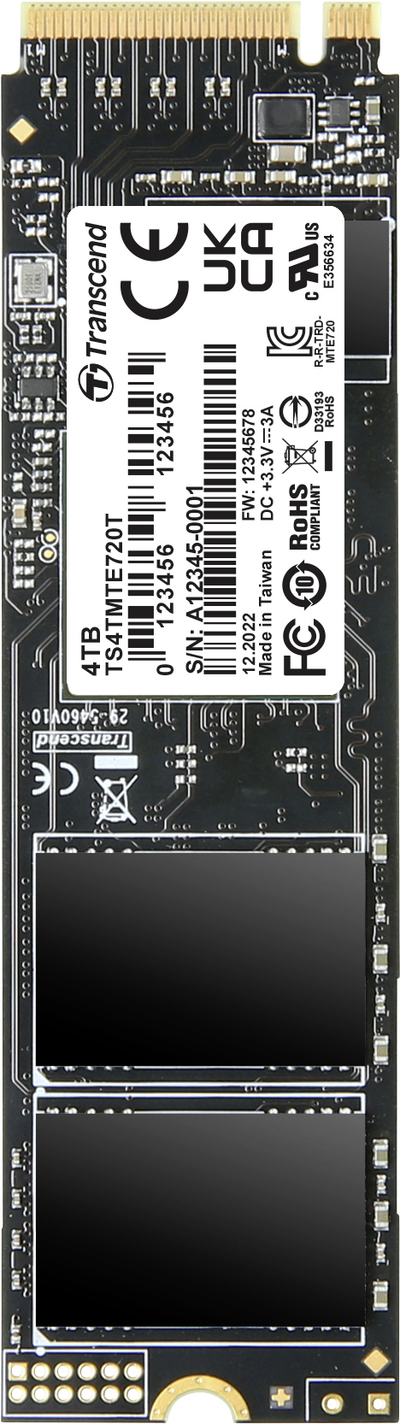 Transcend 4 TB Interne PCIe SSD TS4TMTE720T-VS1 (TS4TMTE720T-VS1)