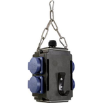 AS SCHWABE Energie-Würfel I zum Aufhängen, IP44, mit 4 Schutzdosen 16A, 230V (60731)