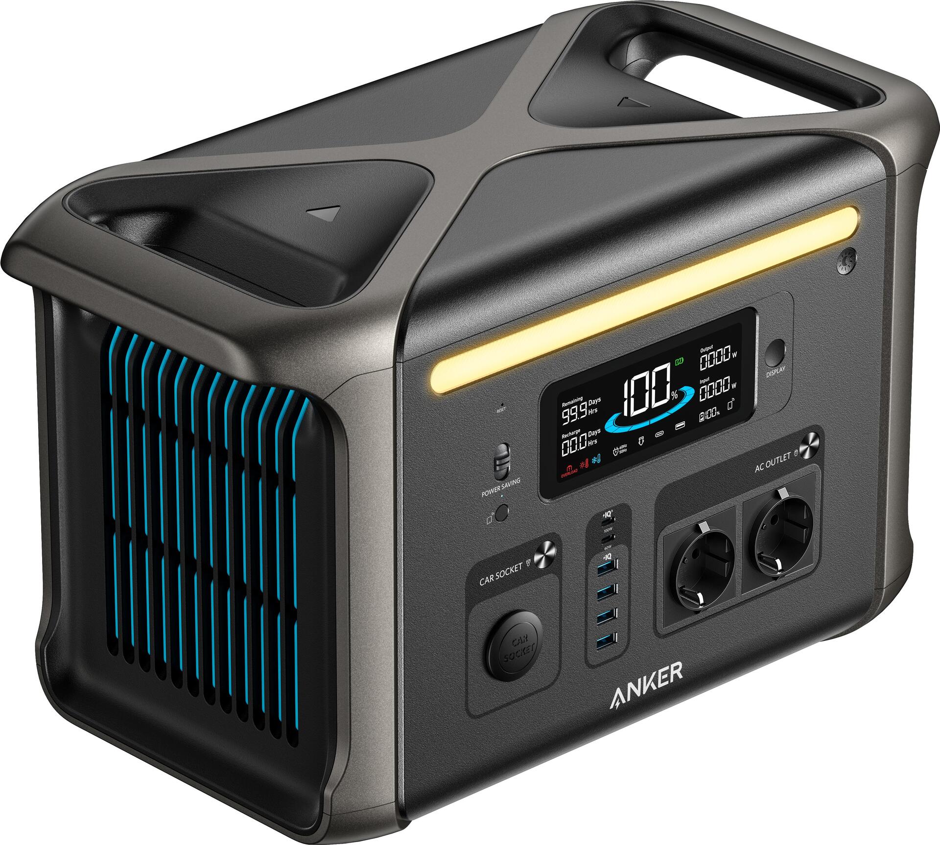 Image of Anker Solix F1500 Tragbare Power Station Lithium-Eisen-Phosphat (LiFePO4) 1800 W 19,8 kg (A1772311)