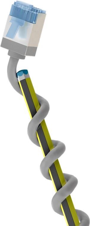 Goobay Ultraflexibles CAT 6A Patchkabel slim U/FTP grau - extrakurze Stecker reiner (74312)