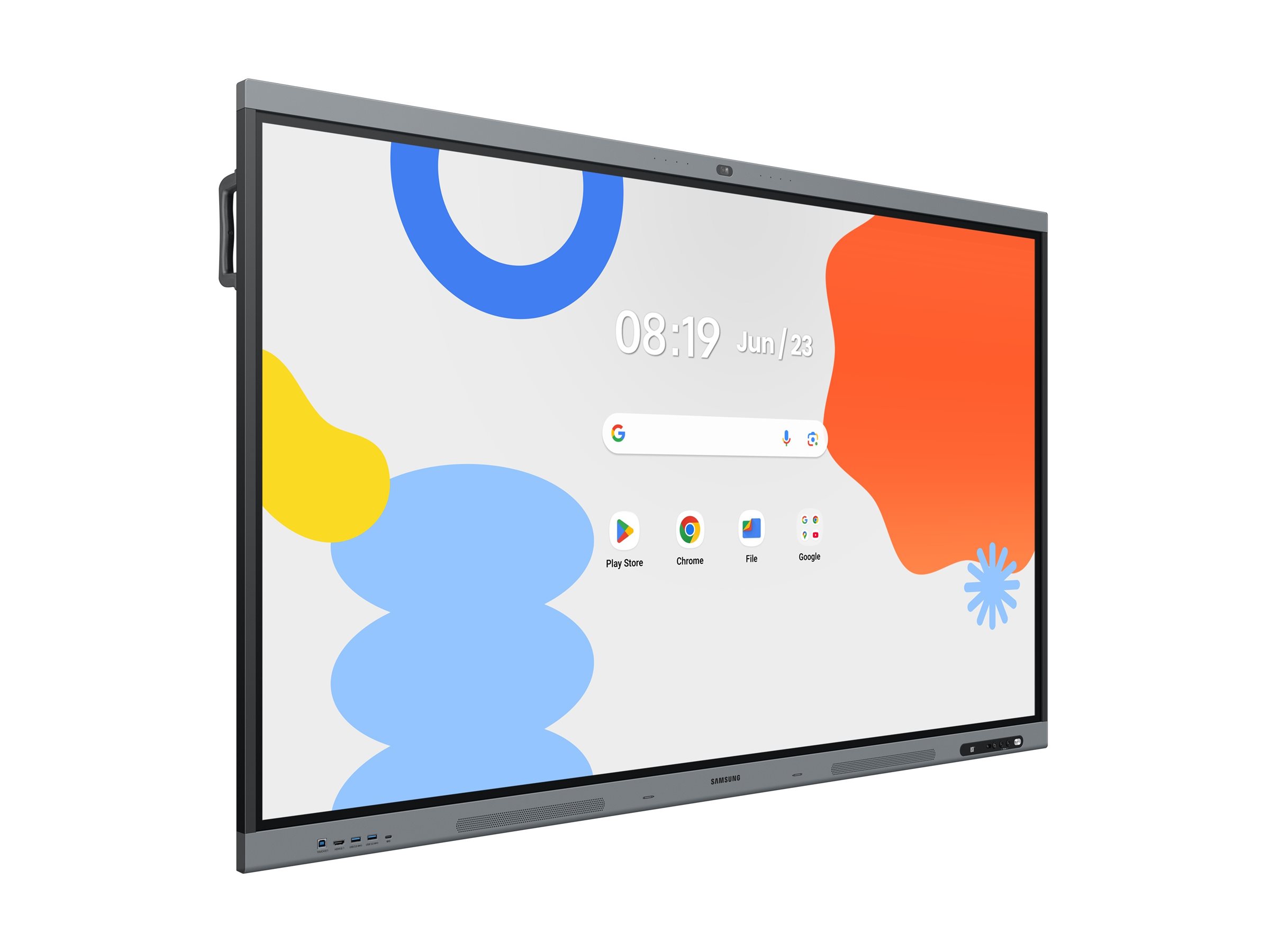 Samsung WA86FX-P 86" 4K UHD Interactive Whiteboard Schwarz, Dunkelblau/grau