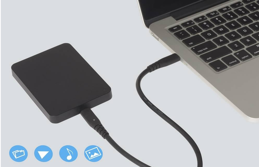 Renkforce USB4 USB-C Kabel 1 m Schwarz