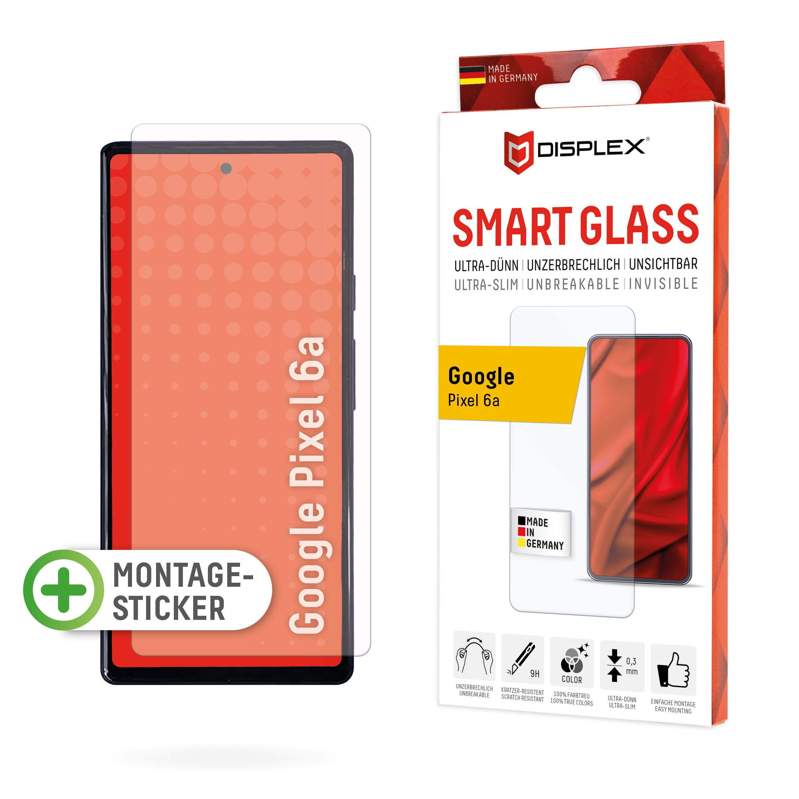Displex Smart Glass 6,1" Google Pixel 6a Transparent