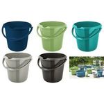 keeeper Putzeimer "mika eco", rund, 10 Liter, stone grey aus 100% Recyclingkunststoff, ergonomisch geformter Henkel, - 1 Stück (1171015000000)
