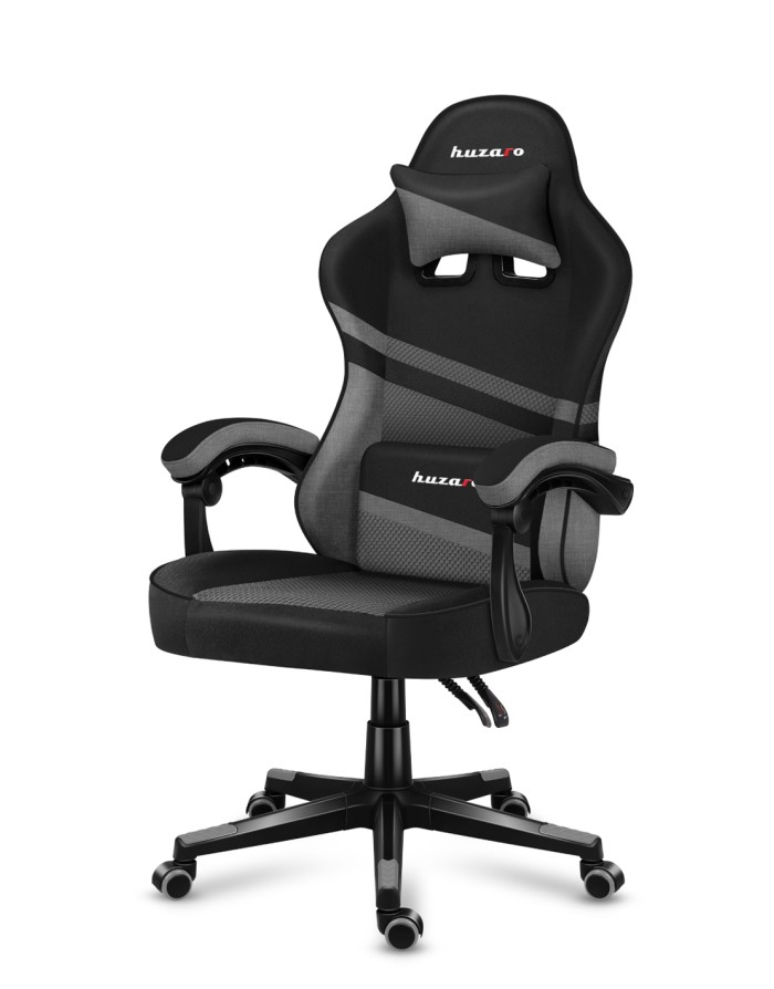 Huzaro Force 4.4 Grey Mesh Gaming-Stuhl Schwarz/Grau