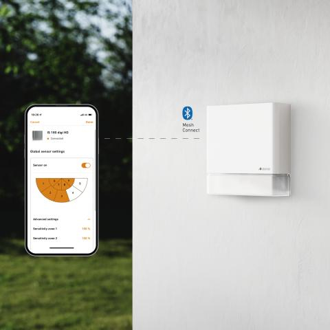 Steinel MD IR D180 COM1 PIR-Bewegungsmelder 180° Bluetooth IP54 Weiß