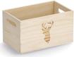 Zeller Hirsch Aufbewahrungsbox natur 25,0 x 15,0 x 14,0 cm (15220)
